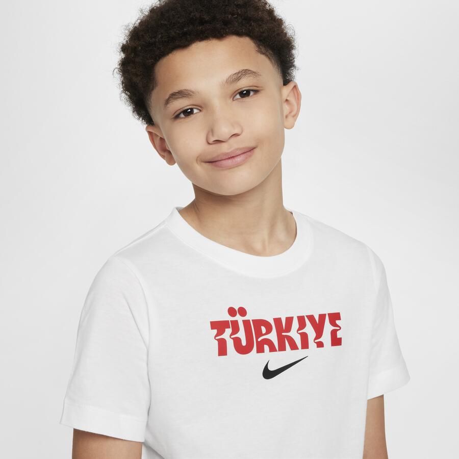 Nike Turkije Crest voetbalshirt voor kids Wit
