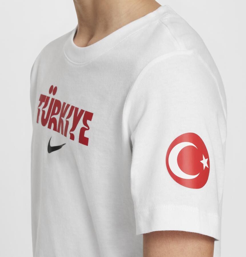 Nike Turkije Crest voetbalshirt voor kids Wit - Foto 3