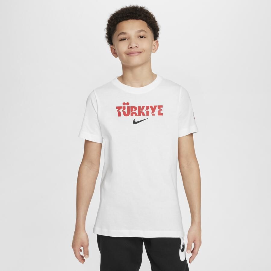 Nike Turkije Crest voetbalshirt voor kids Wit - Foto 2