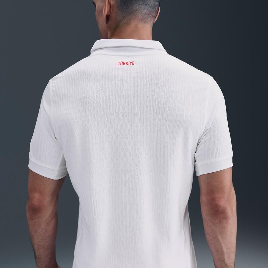 Nike Turkije 2024 25 Match Thuis Dri-FIT ADV voetbalshirt voor heren Wit