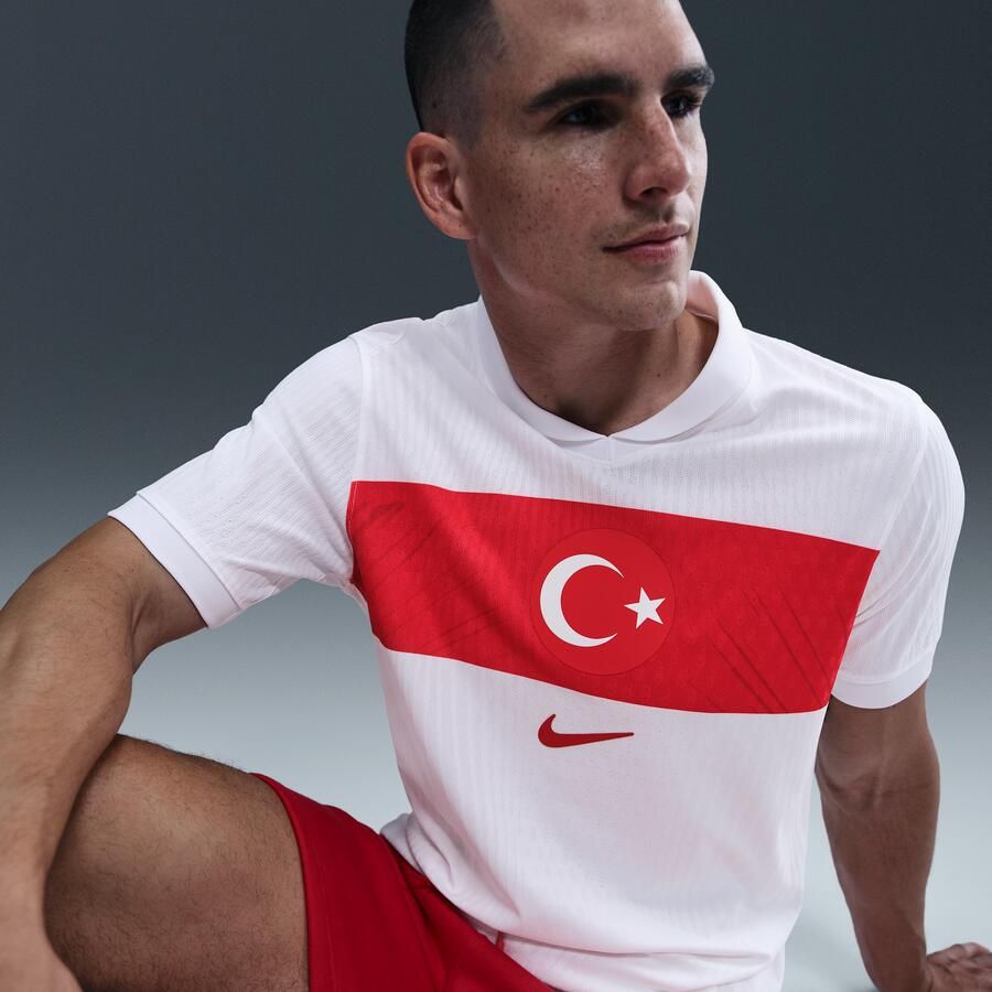 Nike Turkije 2024 25 Match Thuis Dri-FIT ADV voetbalshirt voor heren Wit - Foto 2