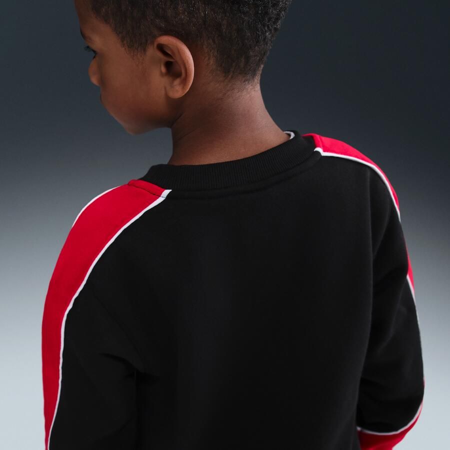 Nike tweedelige fleeceset met ronde hals voor kleuters Zwart - Foto 2