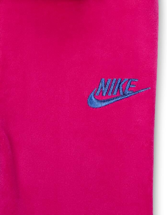 Nike tweedelige set met legging van velours met uitlopende pijpen voor baby's (12-24 maanden) Roze