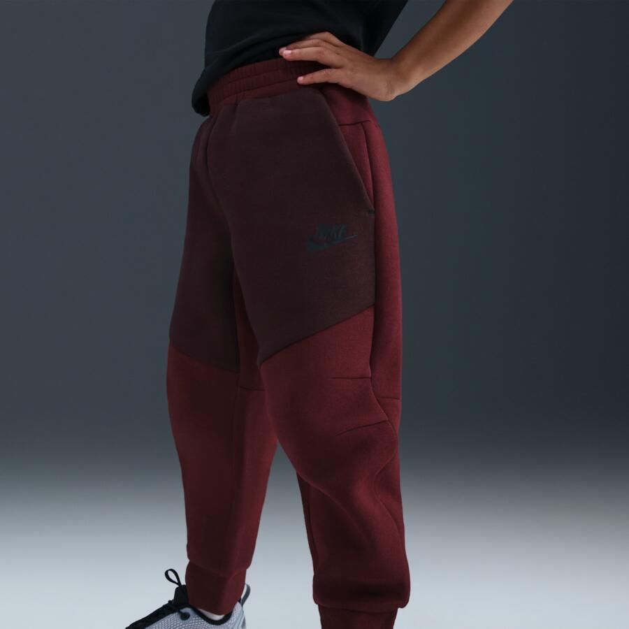 Nike tweedelige set van Tech Fleece met rits over de hele lengte voor kleuters Rood - Foto 3