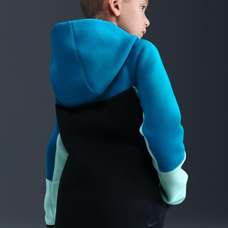 Nike tweedelige set van Tech Fleece met rits over de hele lengte voor kleuters Zwart - Foto 2