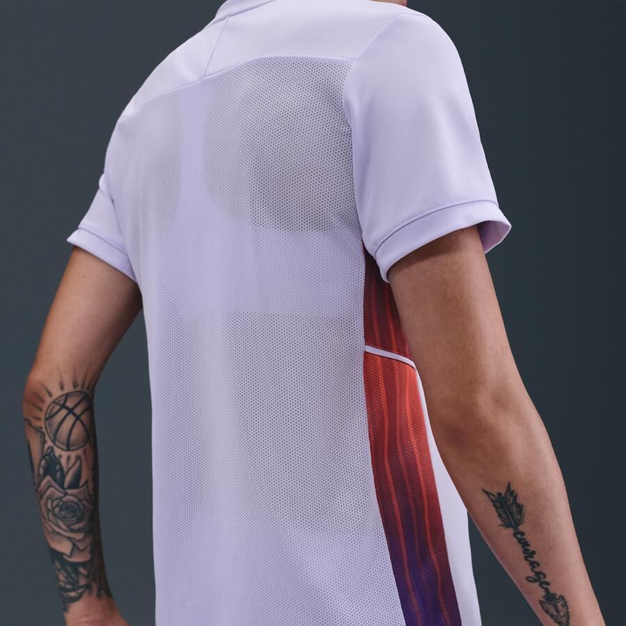 Nike United Academy Dri-FIT voetbaltop met korte mouwen voor dames Paars