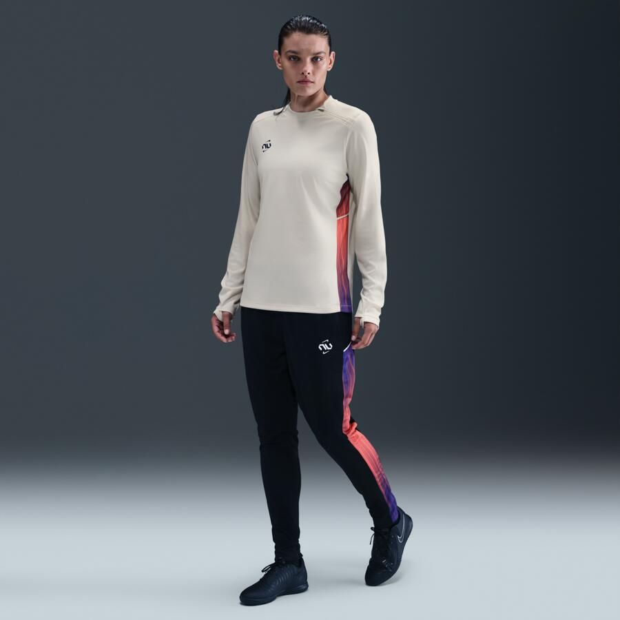 Nike United Academy Dri-FIT voetbaltop met ronde hals voor dames Wit - Foto 3