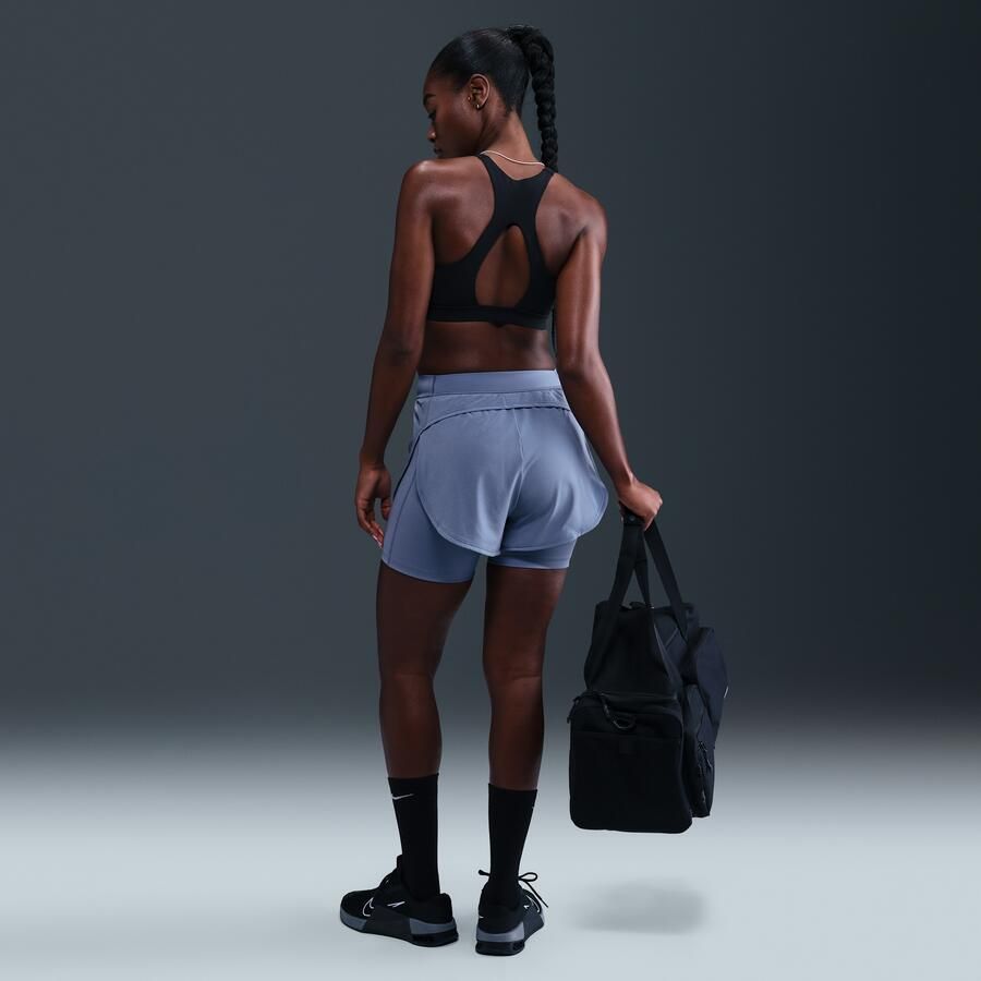 Nike Universa 2-in-1 damesshorts (13 cm) Blauw - Foto 3