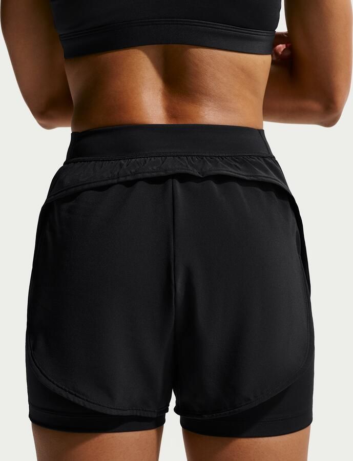 Nike Universa 2-in-1 damesshorts (13 cm) Zwart - Foto 3
