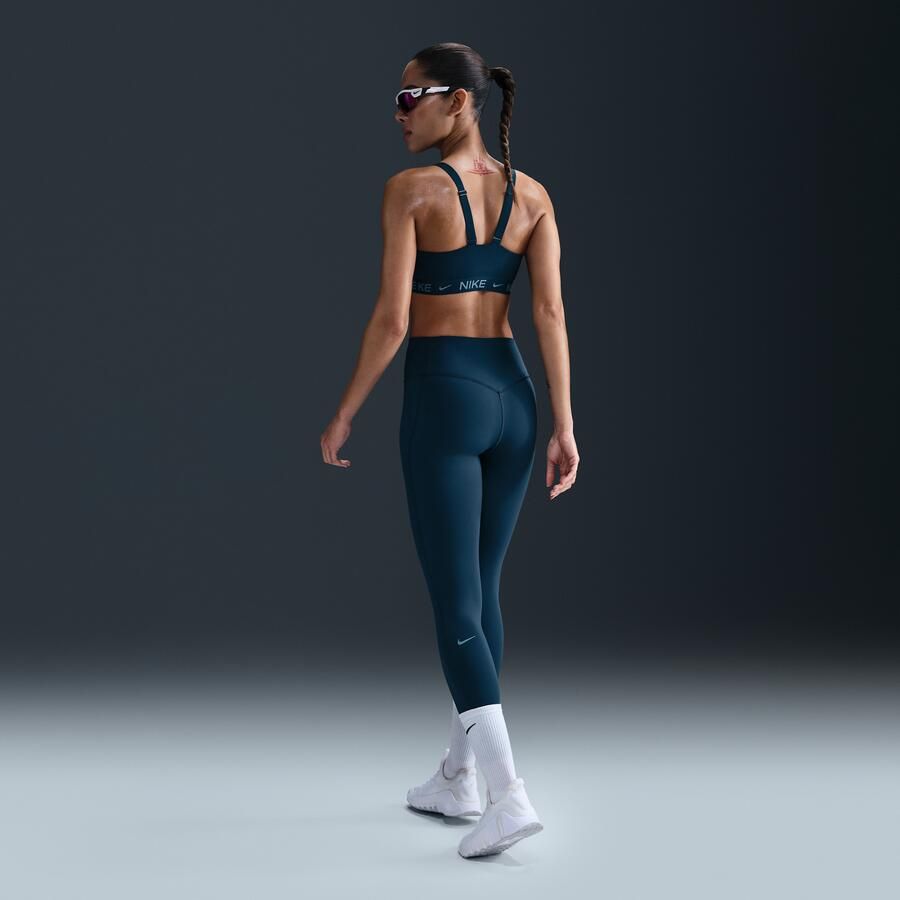 Nike Universa 7 8-legging met hoge taille en zonder naad aan de voorkant voor dames Blauw - Foto 3