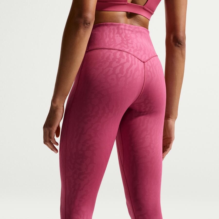 Nike Universa 7 8 legging met hoge taille print en zonder naad aan de voorkant voor dames Paars - Foto 2