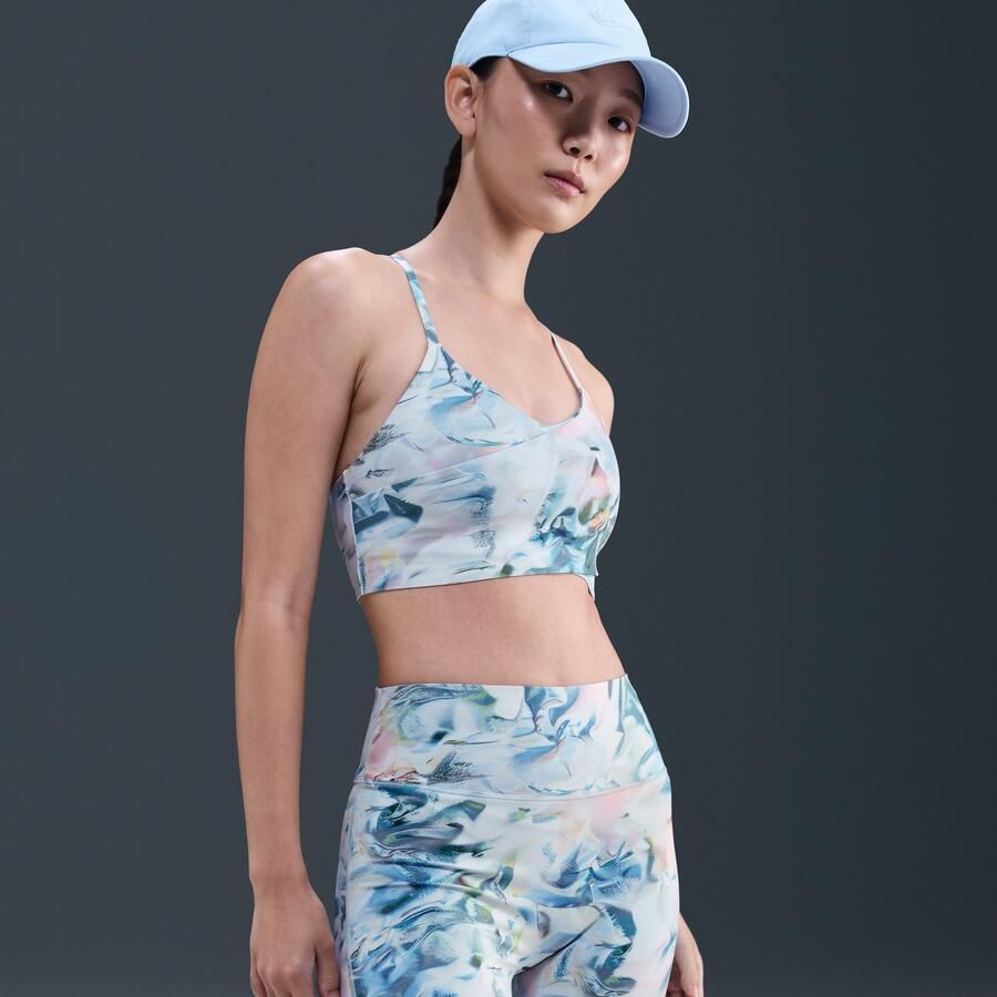 Nike Universa Artist Collection bikershorts met hoge taille voor dames (20 cm) Blauw