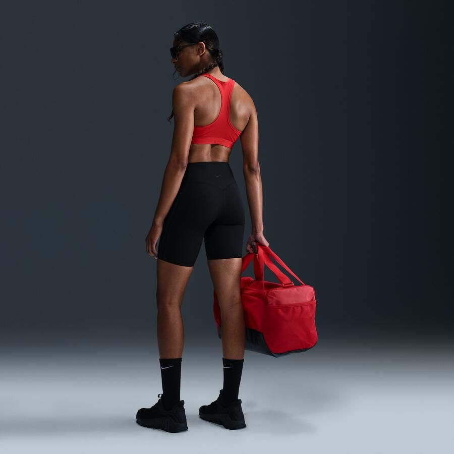 Nike Universa bikershorts met hoge taille en zonder naad aan de voorkant voor dames (20 cm) Zwart - Foto 2