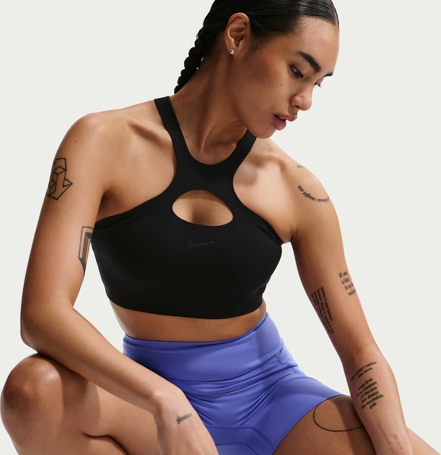 Nike Universa padded sport-bh met medium ondersteuning Zwart - Foto 3