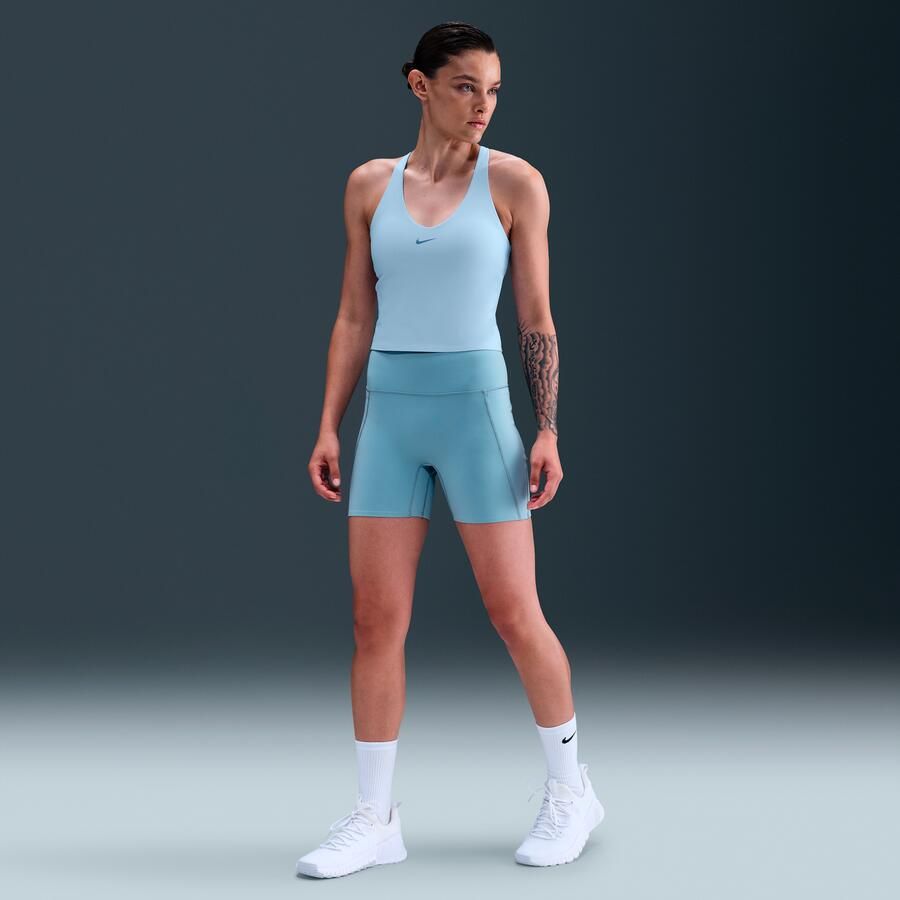 Nike Universa tanktop met padded sport-bh met medium ondersteuning Blauw - Foto 3
