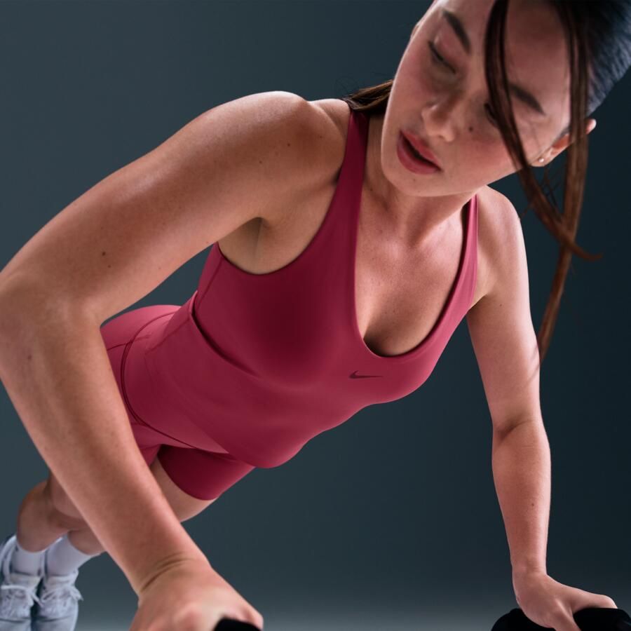 Nike Universa tanktop met padded sport-bh met medium ondersteuning Paars - Foto 2