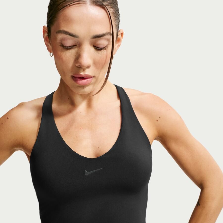 Nike Universa tanktop met padded sport-bh met medium ondersteuning Zwart - Foto 4