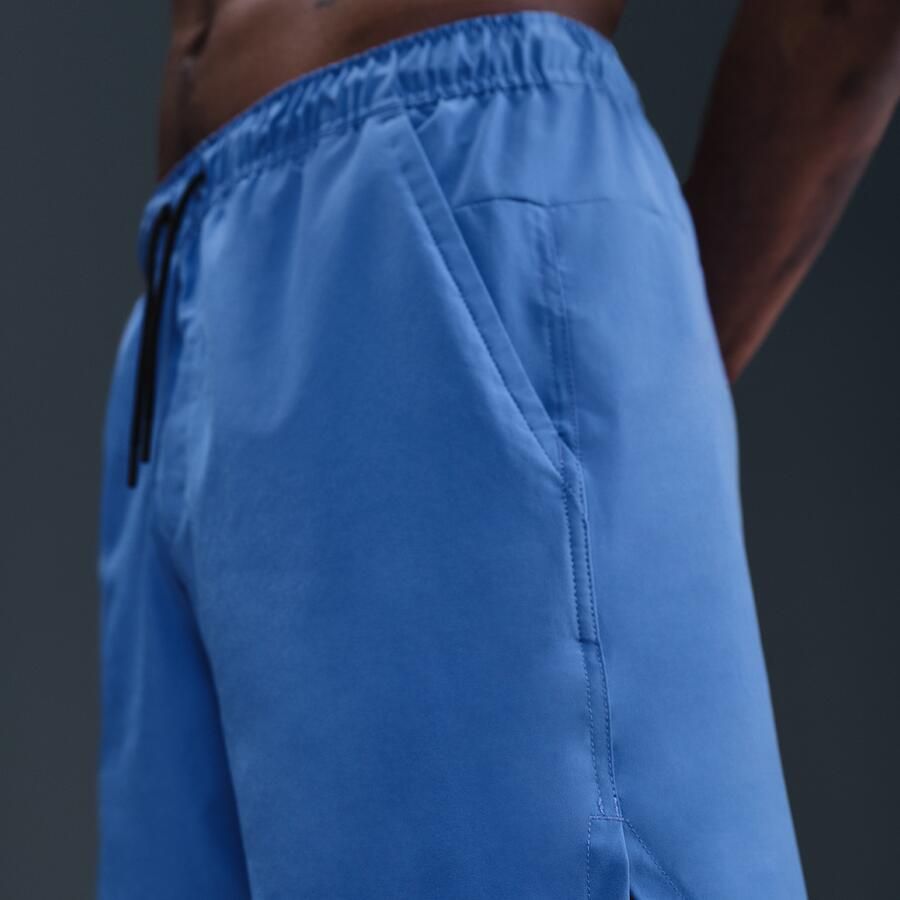 Nike Unlimited multifunctionele niet-gevoerde herenshorts met Dri-FIT (18 cm) Blauw