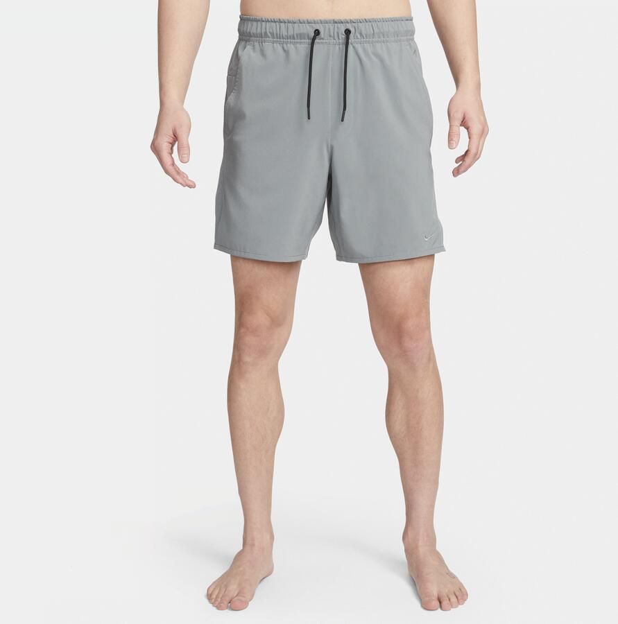 Nike Unlimited multifunctionele niet-gevoerde herenshorts met Dri-FIT (18 cm) Grijs