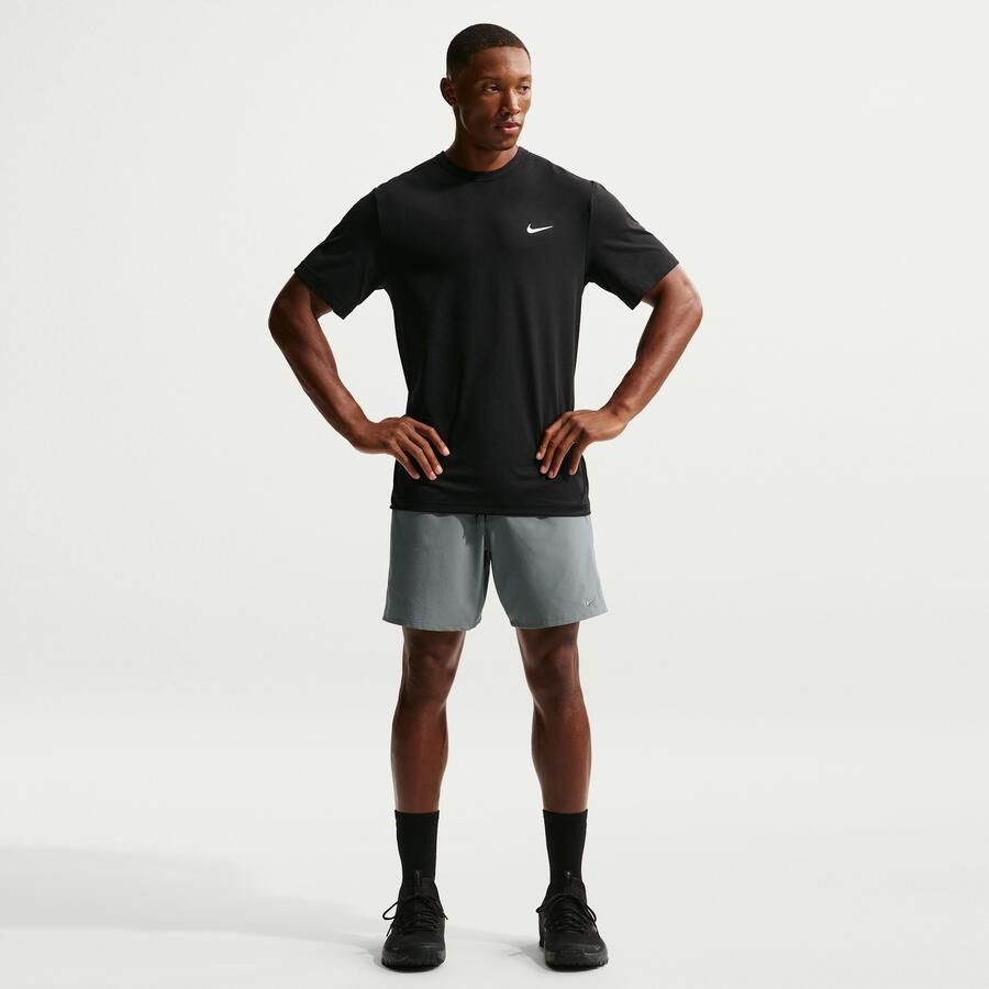 Nike Unlimited multifunctionele niet-gevoerde herenshorts met Dri-FIT (18 cm) Grijs