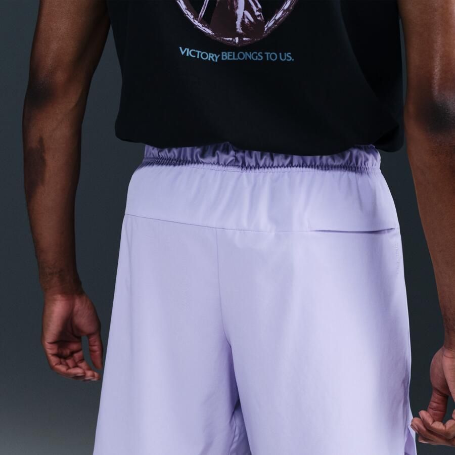 Nike Unlimited multifunctionele niet-gevoerde herenshorts met Dri-FIT (18 cm) Paars - Foto 2