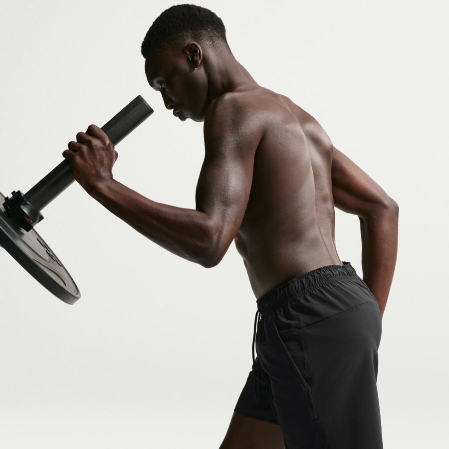 Nike Unlimited multifunctionele niet-gevoerde herenshorts met Dri-FIT (18 cm) Zwart - Foto 3