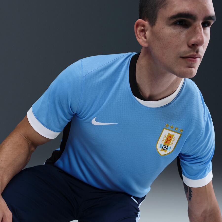 Nike Uruguay 2024 25 Stadium Thuis (herenteam) Dri-FIT replica voetbalshirt voor heren Blauw - Foto 2