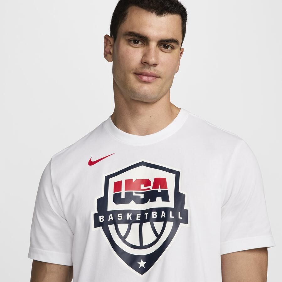 Nike USAB Dri-FIT basketbalshirt voor heren Wit - Foto 2