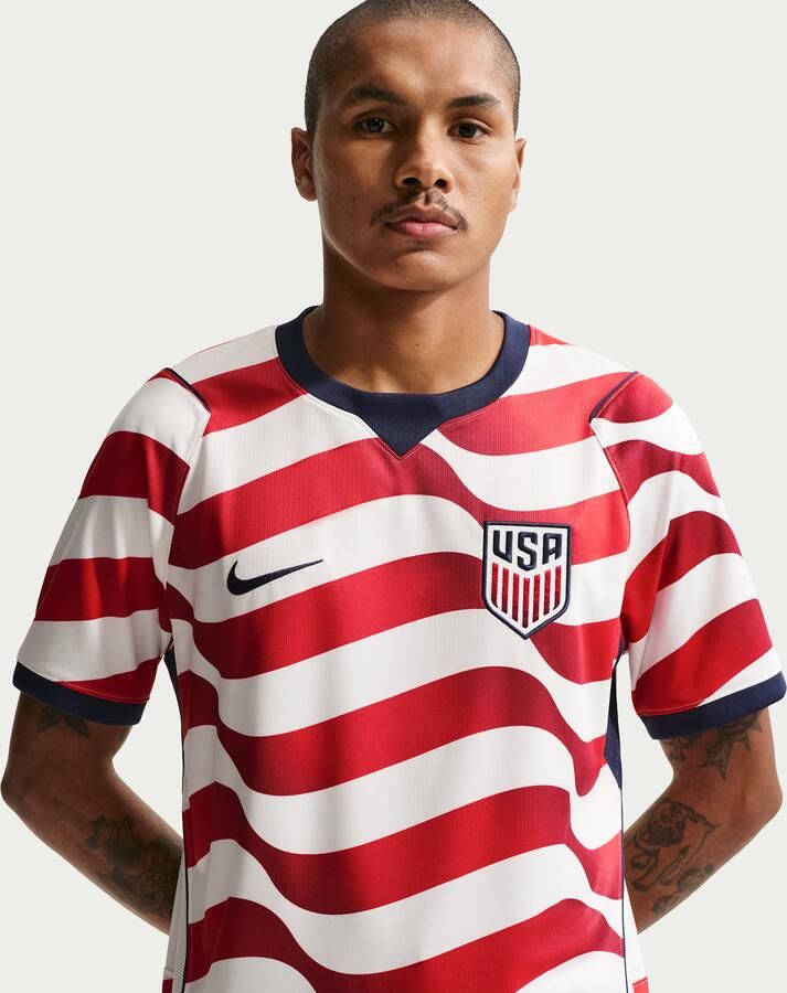 Nike USMNT 2026 Stadium Thuis Dri-FIT replicavoetbalshirt voor heren Wit