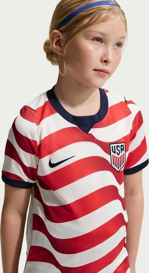 Nike USMNT 2026 Stadium Thuis replicavoetbalshirt met Dri-FIT voor kids Wit - Foto 2