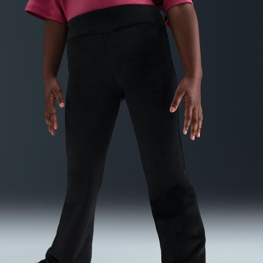 Nike velours legging voor kleuters Zwart