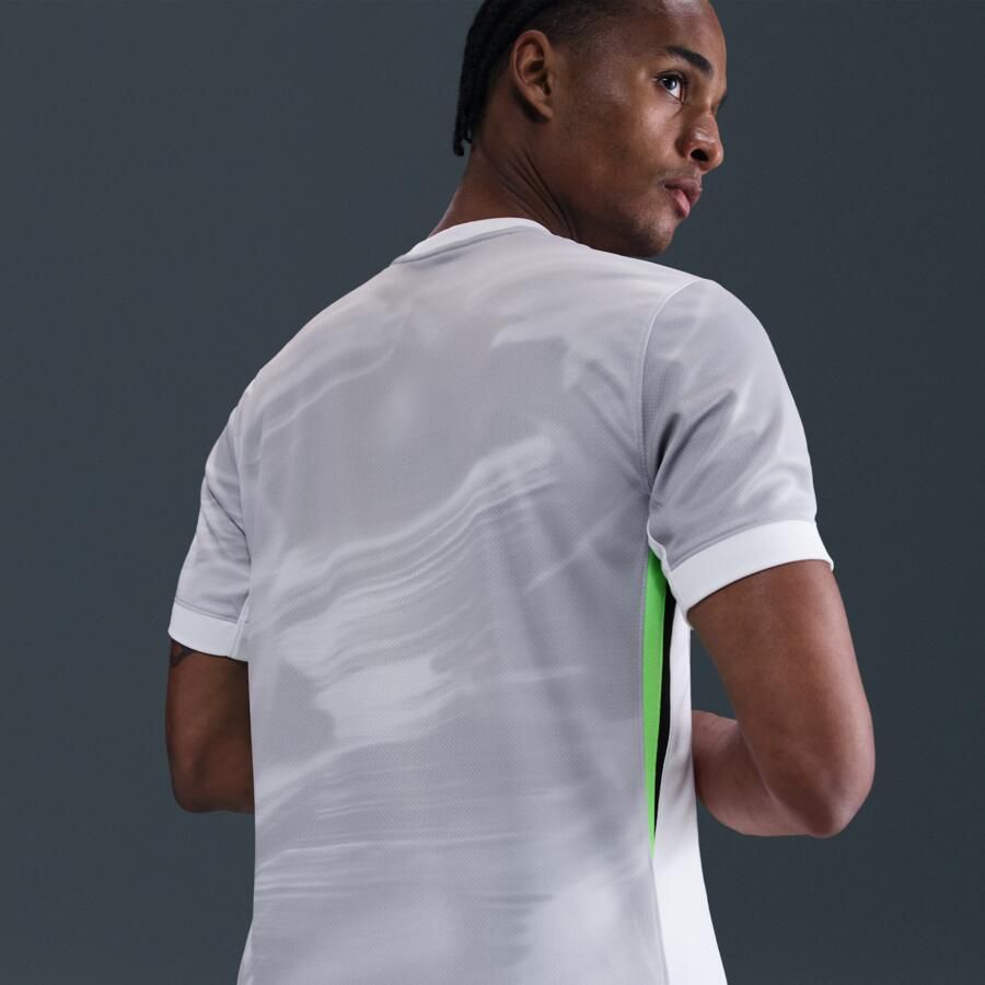 Nike Vfl Wolfsburg 2025 2026 Stadium Uit Dri-Fit replica voetbaltop met korte mouwen voor heren Wit