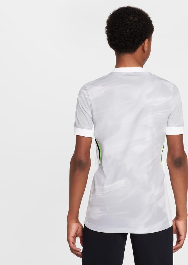 Nike Vfl Wolfsburg 2025 2026 Stadium Uit Dri-Fit replica voetbaltop met korte mouwen voor kids Wit - Foto 3
