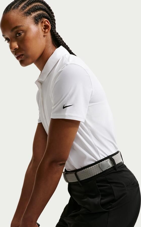 Nike Victory Dri-FIT golfpolo met korte mouwen voor dames Wit - Foto 4