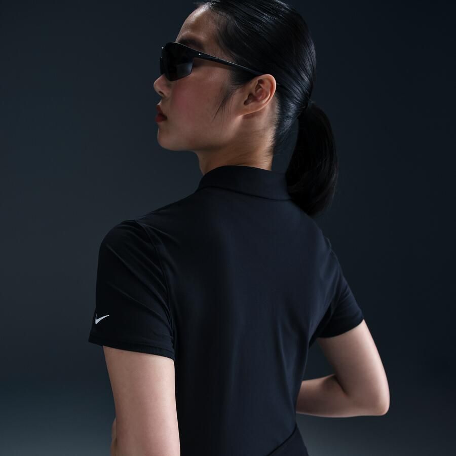 Nike Victory Dri-FIT golfpolo met korte mouwen voor dames Zwart - Foto 4