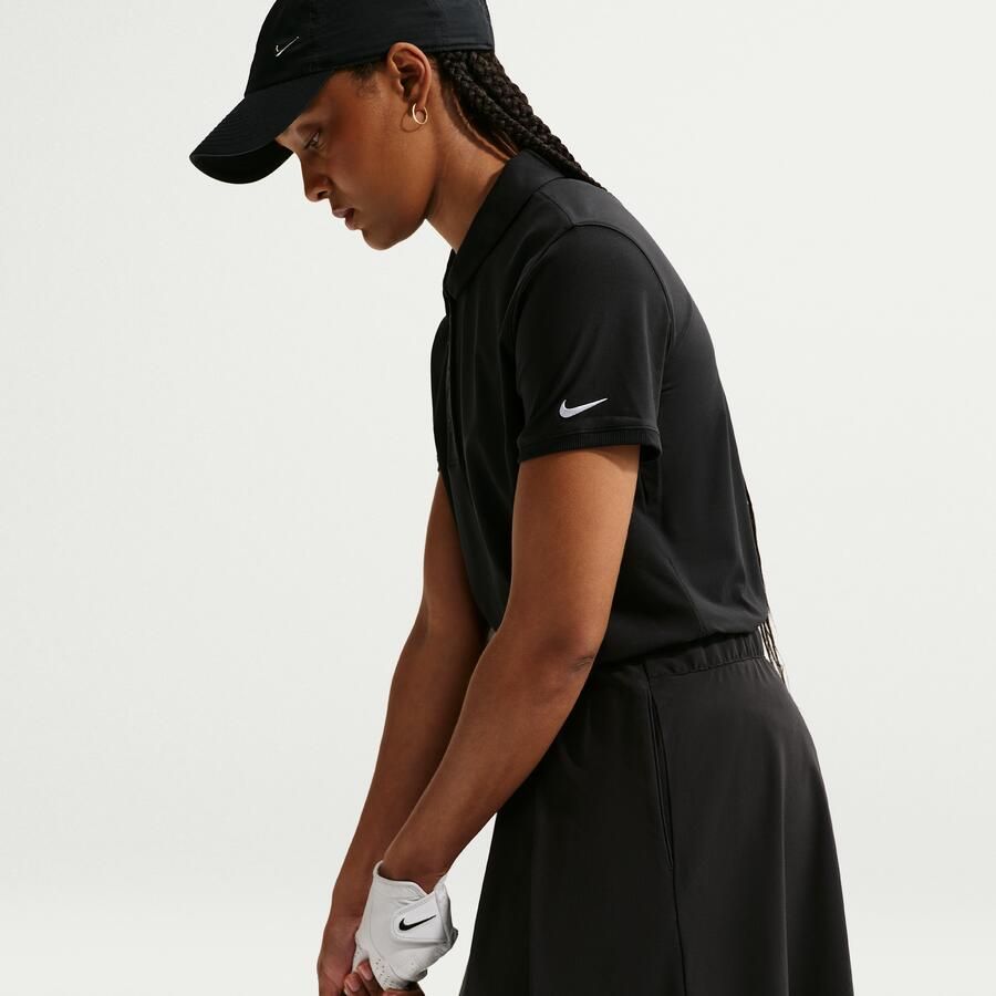 Nike Victory Dri-FIT golfpolo met korte mouwen voor dames Zwart - Foto 3