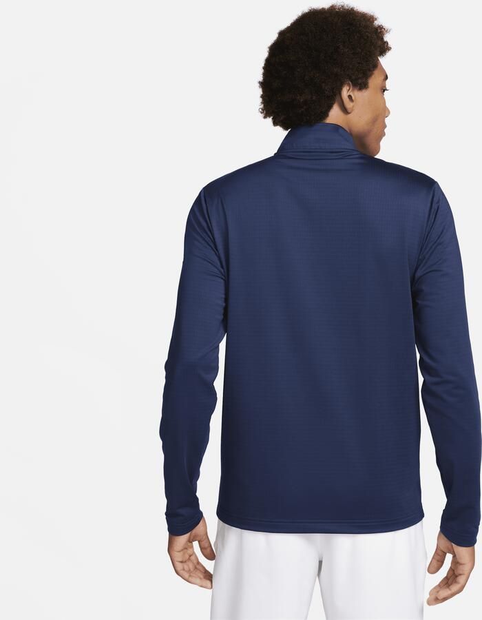 Nike Victory Dri-FIT golftop met halflange rits voor heren Blauw - Foto 4