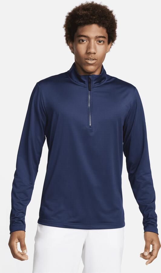 Nike Victory Dri-FIT golftop met halflange rits voor heren Blauw - Foto 3