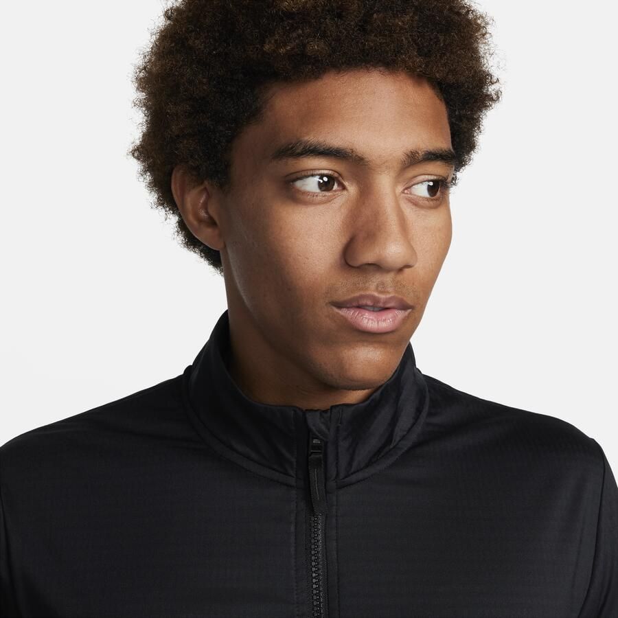 Nike Victory Dri-FIT golftop met halflange rits voor heren Zwart