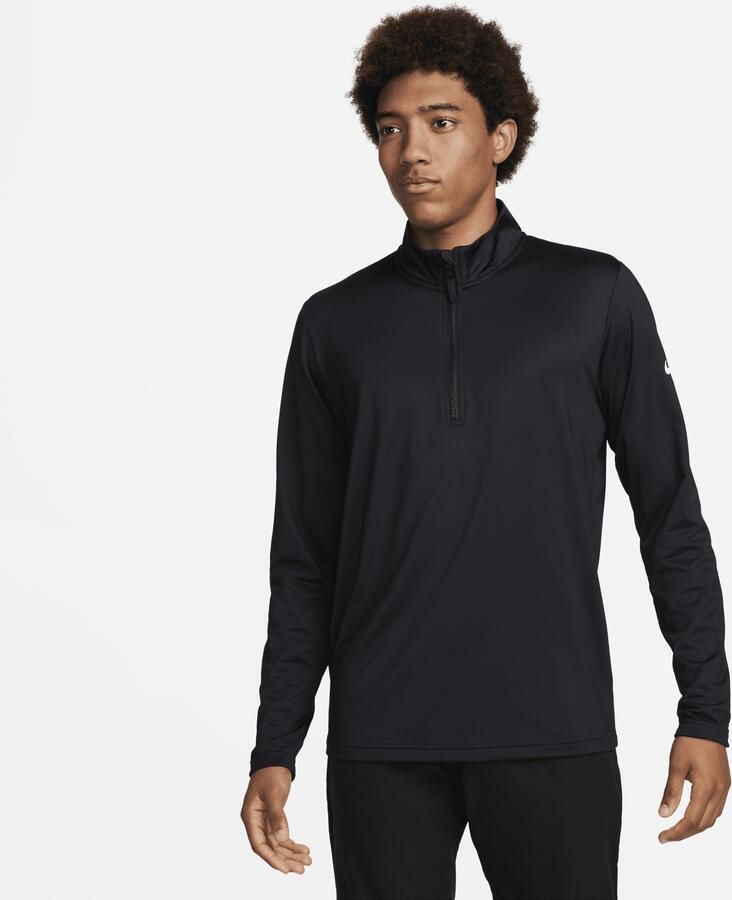 Nike Victory Dri-FIT golftop met halflange rits voor heren Zwart - Foto 3