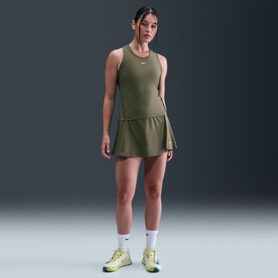 Nike Victory Dri-FIT korte ruimvallende tennisrok voor dames Groen - Foto 4