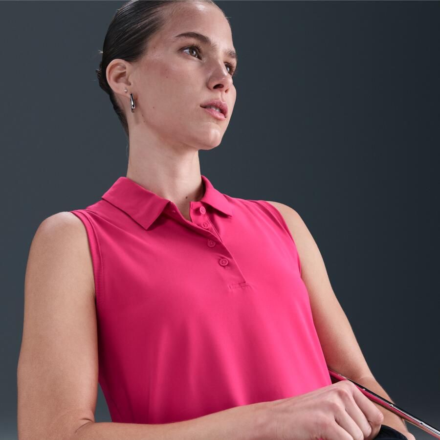 Nike Victory Dri-FIT mouwloze polo voor dames Roze - Foto 2