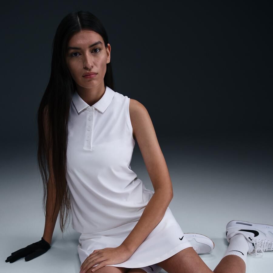 Nike Victory Dri-FIT mouwloze polo voor dames Wit