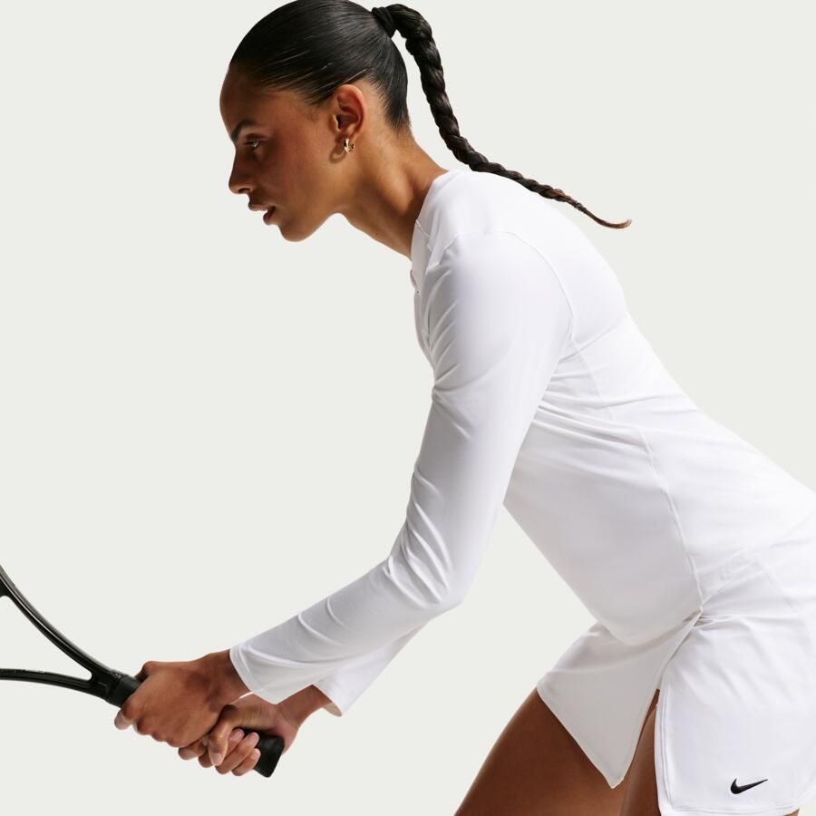 Nike Victory Dri-FIT rechte tennisrok Wit - Foto 3