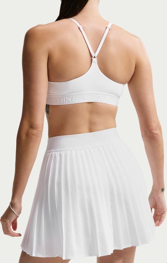 Nike Victory Dri-FIT tennisrok met hoge taille Wit - Foto 3