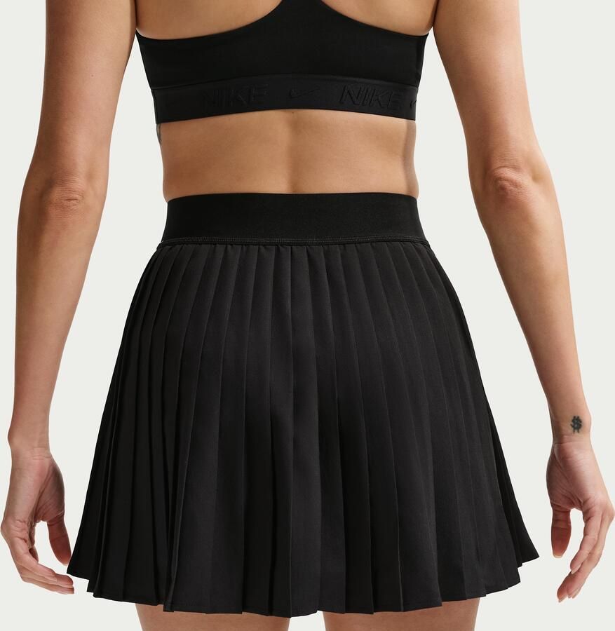 Nike Victory Dri-FIT tennisrok met hoge taille Zwart - Foto 2