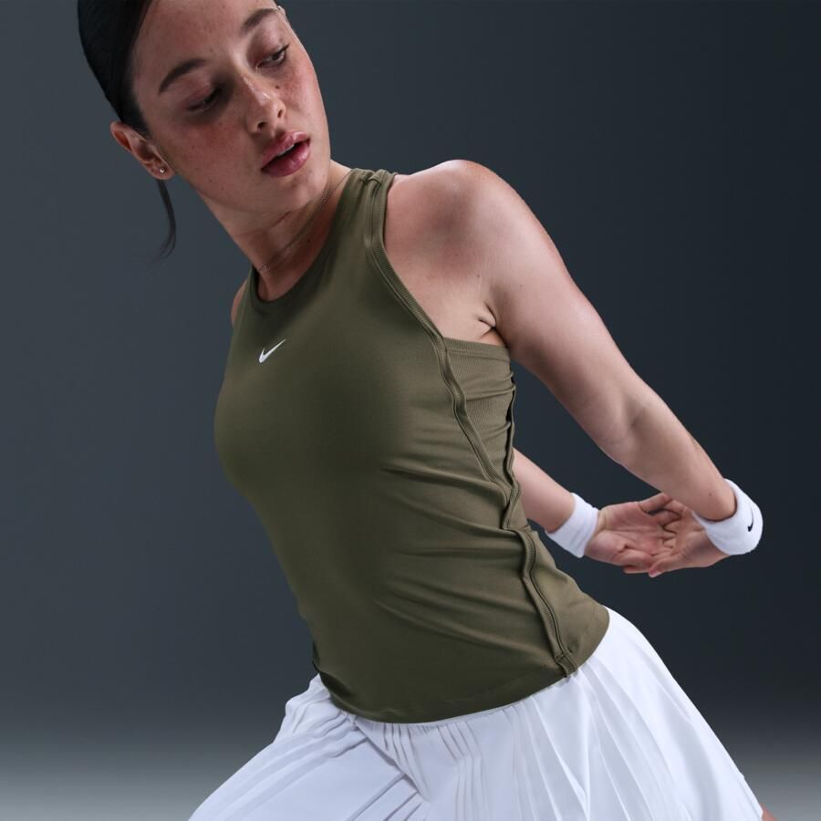 Nike Victory Dri-FIT tennistanktop voor dames Groen - Foto 2