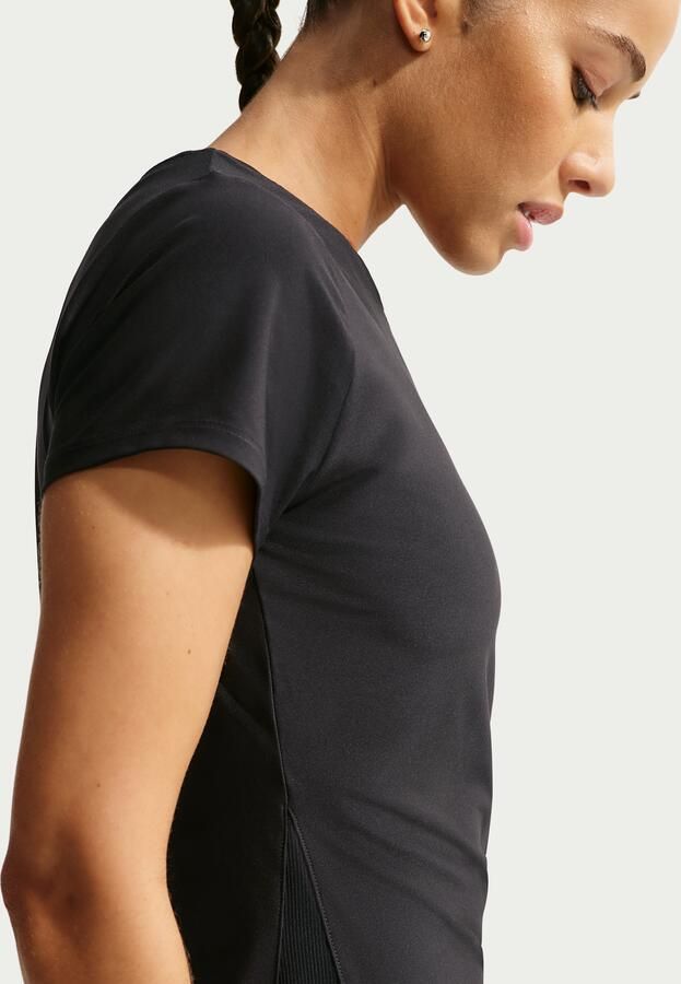 Nike Victory Dri-FIT tennistop met korte mouwen voor dames Zwart - Foto 3