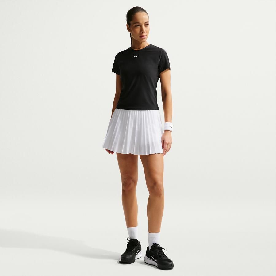 Nike Victory Dri-FIT tennistop met korte mouwen voor dames Zwart
