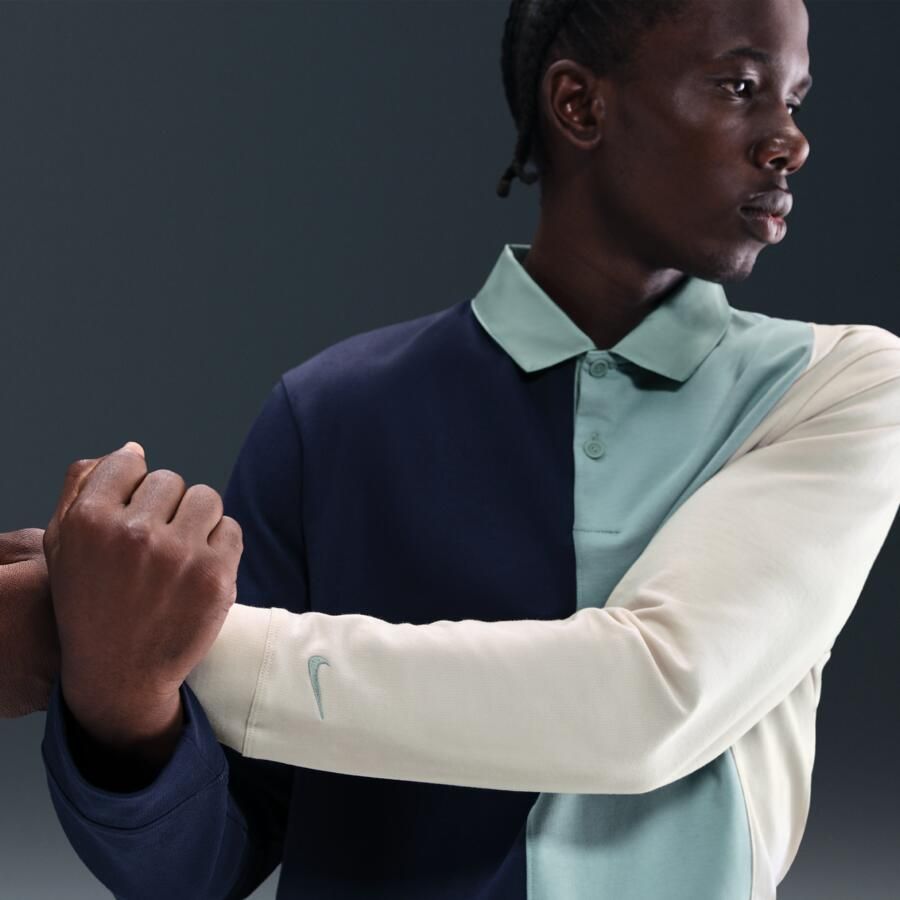 Nike Victory golfpolo met lange mouwen voor heren Blauw - Foto 2